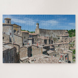 Vue pittoresque sur Sorano, Toscane Jigsaw Puzzle