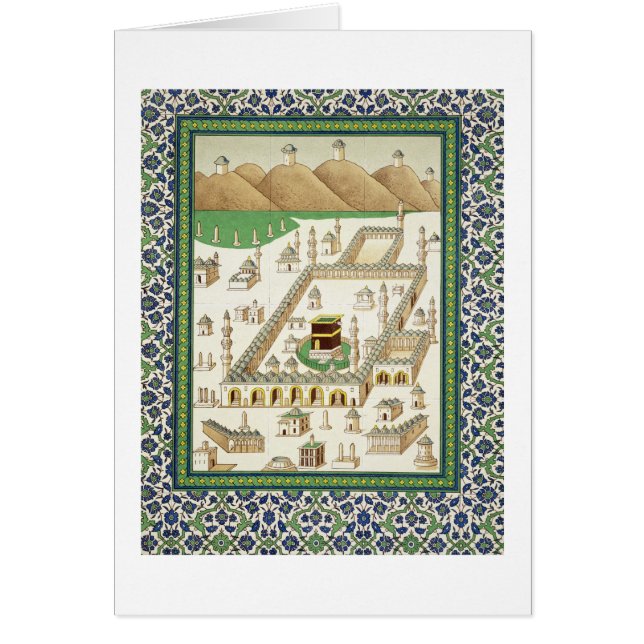 Vue schématique de Mecque, montrant le Qua'bah, de (Devant)