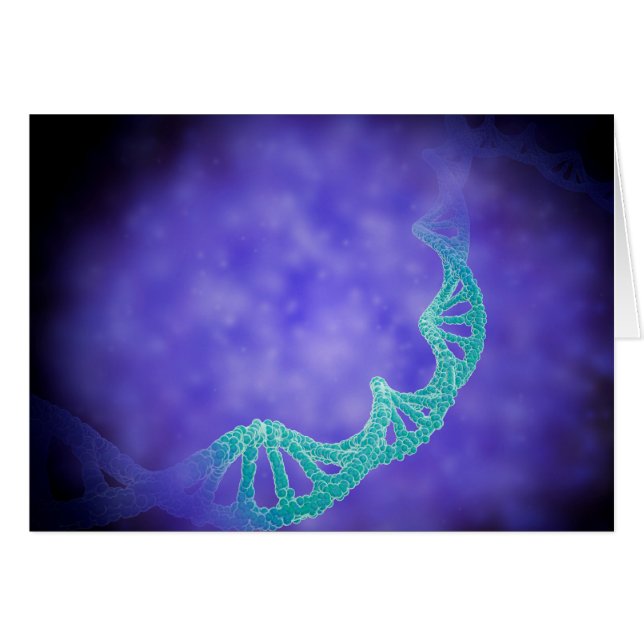 Vue Stylisée Des Strands D'ADN Humain (Devant horizontal)