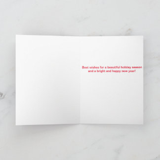 Vue sur la montagne avec Santa Hat carte de Noël p