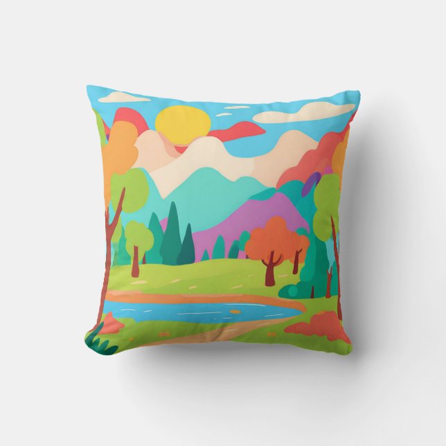 Vue sur la nature paysagèreJeter le Coussin (Recto)