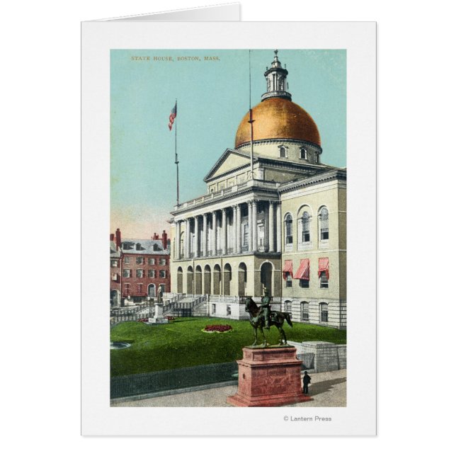 Vue sur la pelouse avant de la Maison d'Etat (Devant)