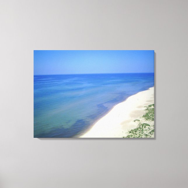 Vue sur la plage 1 sur Toile (Recto)