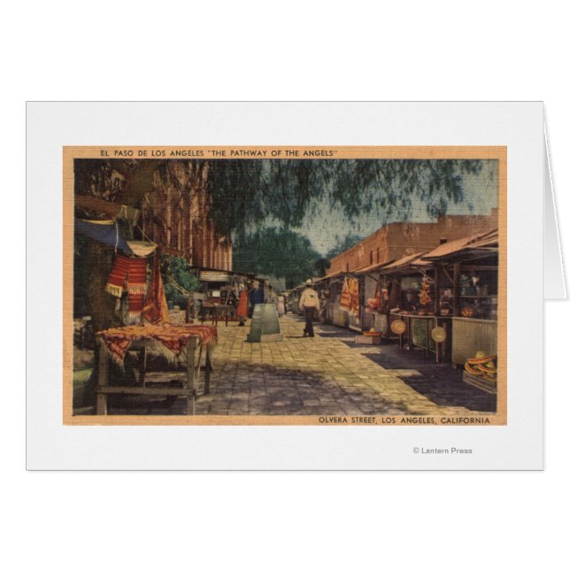 Vue sur la rue Olvera. (El Paso de Los Angeles) (Devant horizontal)
