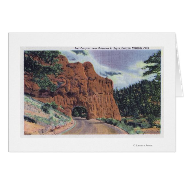 Vue sur le canyon rouge, près de l'entrée du parc (Devant horizontal)