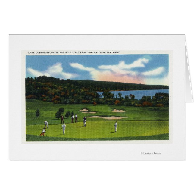 Vue sur le lac Cobbosseecontee et Golf Links (Devant horizontal)