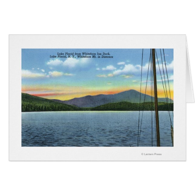 Vue sur le lac depuis Whiteface Inn Dock (Devant horizontal)