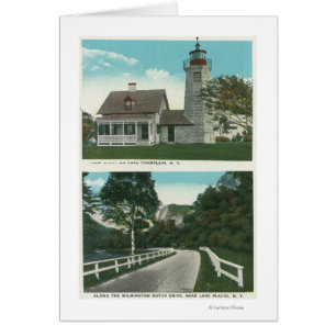 Vue sur le phare du lac Champlain