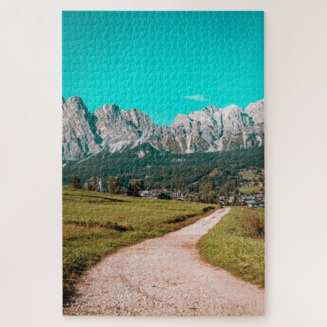 Vue sur le puzzle des Dolomites italiennes (Vertical)