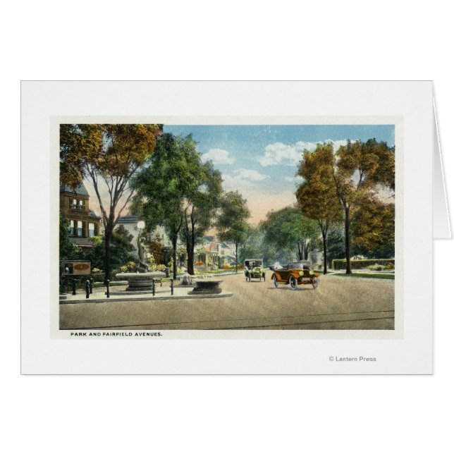 Vue sur les avenues du parc et Fairfield (Devant horizontal)