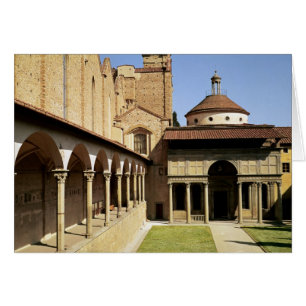 Vue sur les cloîtres et la chapelle Pazzi