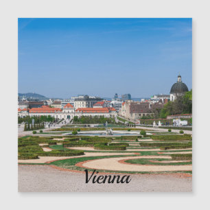 Vue sur les jardins près du Palais du Belvédère in
