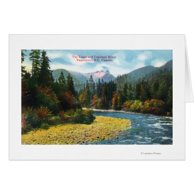 Vue sur les Lions et la rivière Capilano (Devant horizontal)