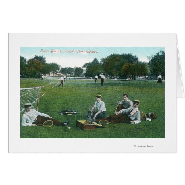 Vue sur Lincoln Park Tennis GroundsChicago, IL (Devant horizontal)