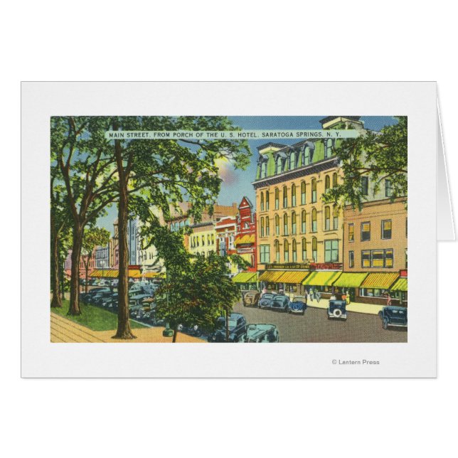 Vue sur Main Street de l'US Hotel Porch (Devant horizontal)