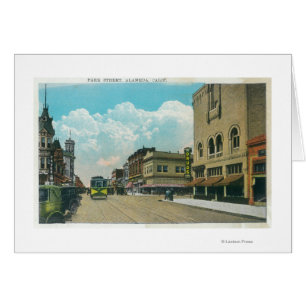 Vue sur Park Street, Street CarAlameda, CA