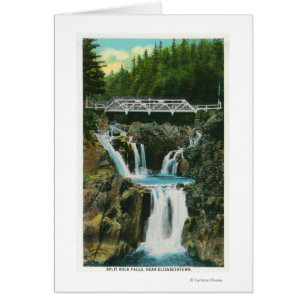 Vue sur Split Rock Falls et Bridge