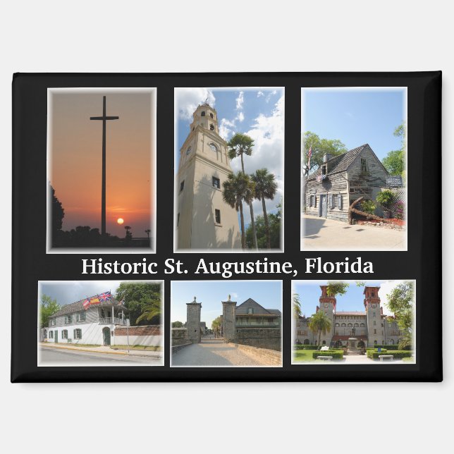 Vues de St. Augustine Floride Magnet (Recto)