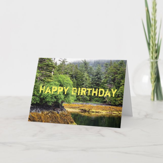 Vues verdoyantes Carte d'anniversaire (Devant)