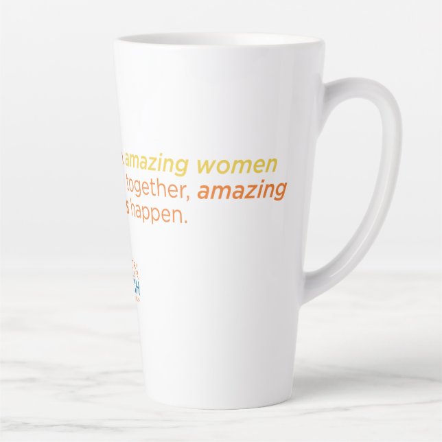 W2W Latte Mug - Quand les femmes se rassemblent (Droite)