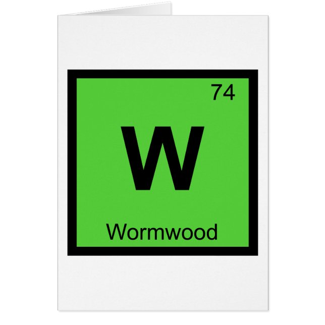 W - Chimie de l'Artemisia Symbole du tableau pério (Devant)
