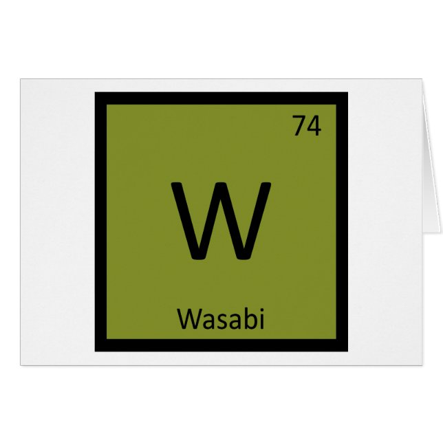 W - Symbole de Tableau périodique de chimie de (Devant horizontal)