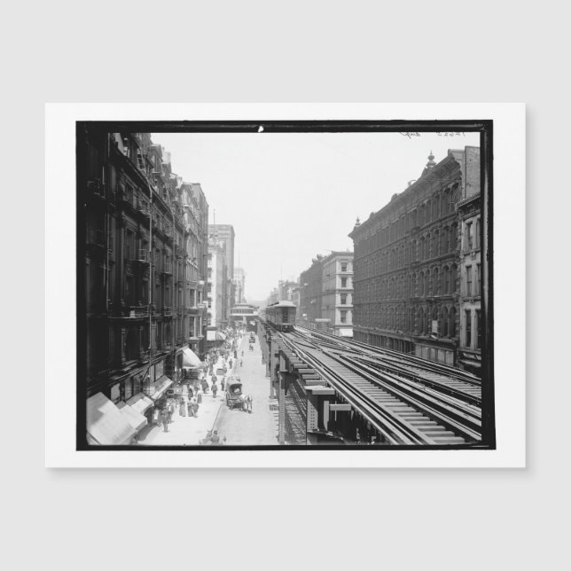 Wabash Ave., N. de Adams St, Chicago Vintage (Devant)