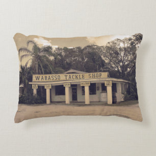 Wabasso Tackle Shop Coussin Vintage