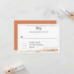 Wabi Sabi Aquarelle Kanji RSVP