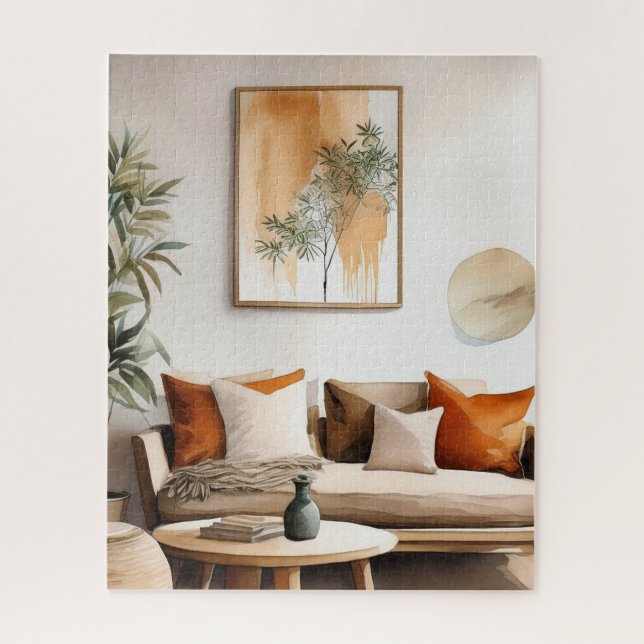 Wabi Sabi Salon Salle Jigsaw Puzzle (Vertical)