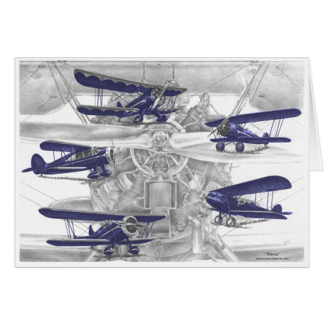 Waco biplane (Devant horizontal)