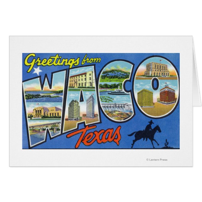 Waco, TexasScènes de grandes lettresWaco, TX (Devant horizontal)