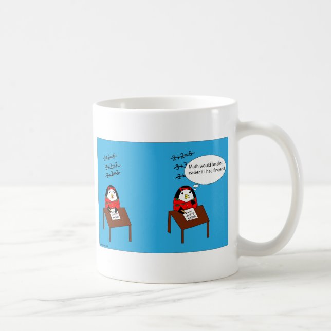 Waddles déteste maths mug (Droite)
