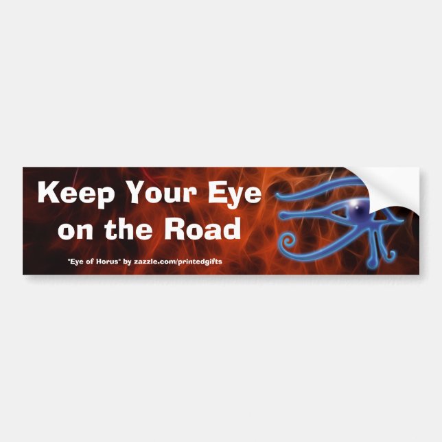 WADJET EYE OF HORUS Road Safety Bumper Sticker (Devant)