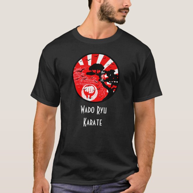 Wado Ryu Karate Okinawan Castle - Budo T-Shirt (Devant)