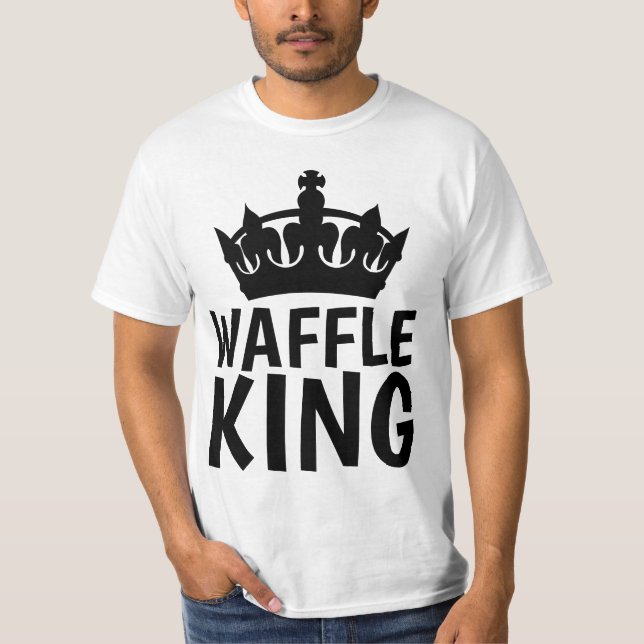 WAFFLE KING DAD FÊTE DES PÈRES OU T-shirts D'ANNIV (Devant)
