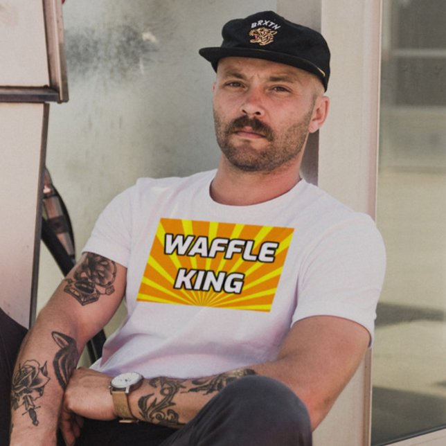 WAFFLE KING MENS PAPA T-SHIRTS (Créateur téléchargé)