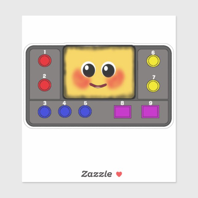 Waffle+Mochi-Magicartscreen-Vinyl Sticker (Feuille)