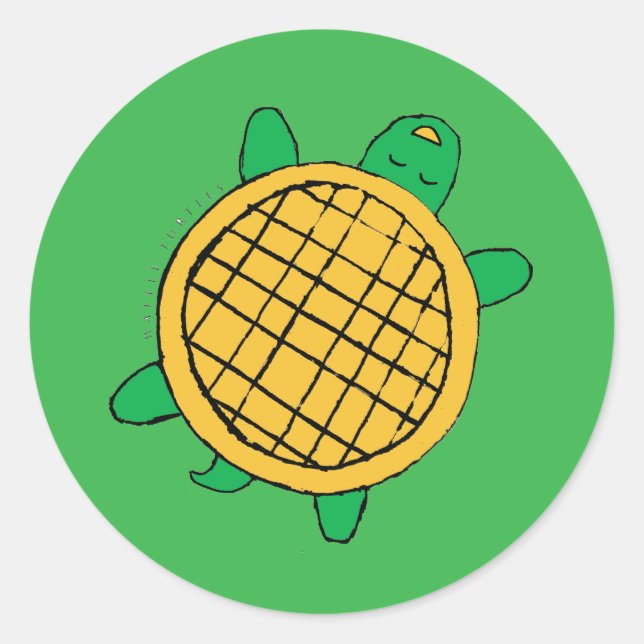 Waffle Turtles sticker (Devant)