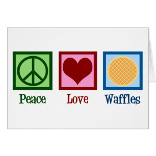Waffles Peace Love