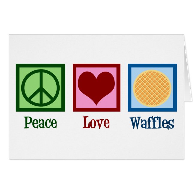 Waffles Peace Love (Devant horizontal)