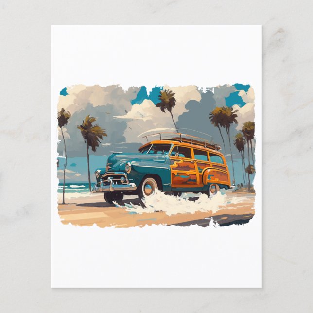 Wagon classique en bois (Devant)