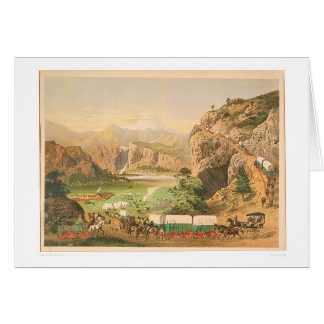 Wagons de train arrivant à l'avant-poste (1838A) (Devant horizontal)