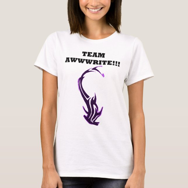 WAHINE - ÉQUIPE AWWWRITE - MANO - T-SHIRT BLANC (Devant)
