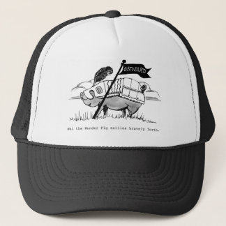 Wai le casquette de porc, illustration par