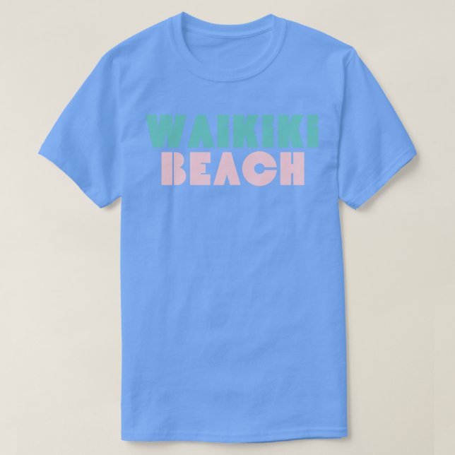 Waikiki Beach Rétro TShirt 1 (Design devant)