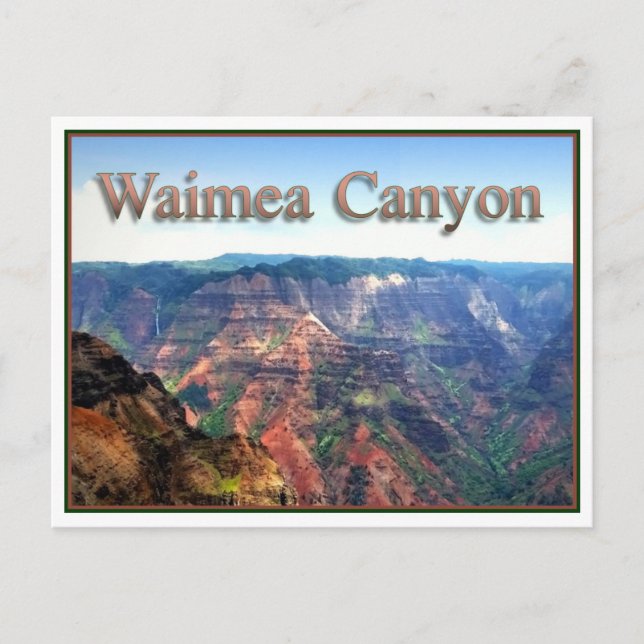 Waimea Canyon, Carte postale (Devant)