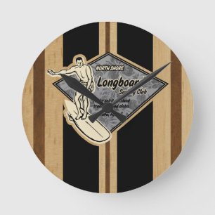 Waimea Surfboard Hawaiian Horloge murale