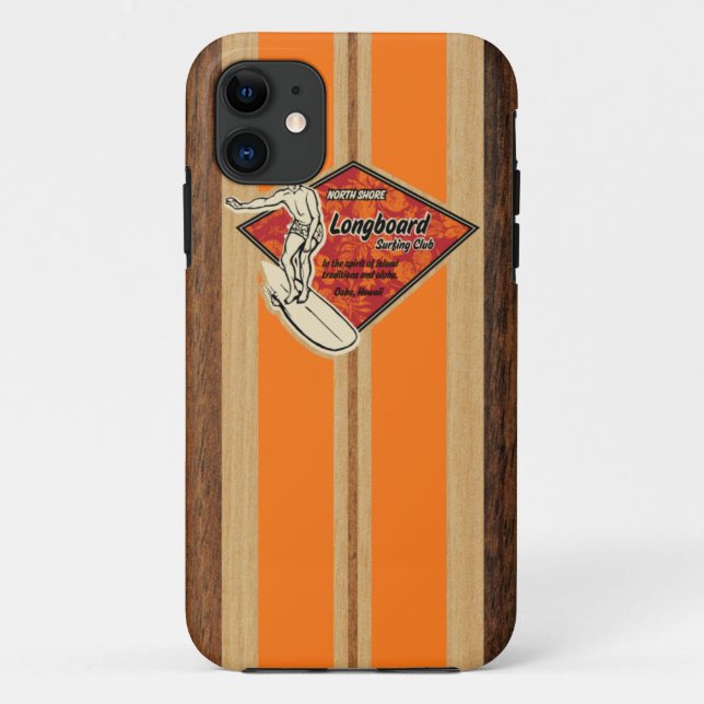 Waimea Surfboard Hawaiian iPhone 5 Coques (Dos)