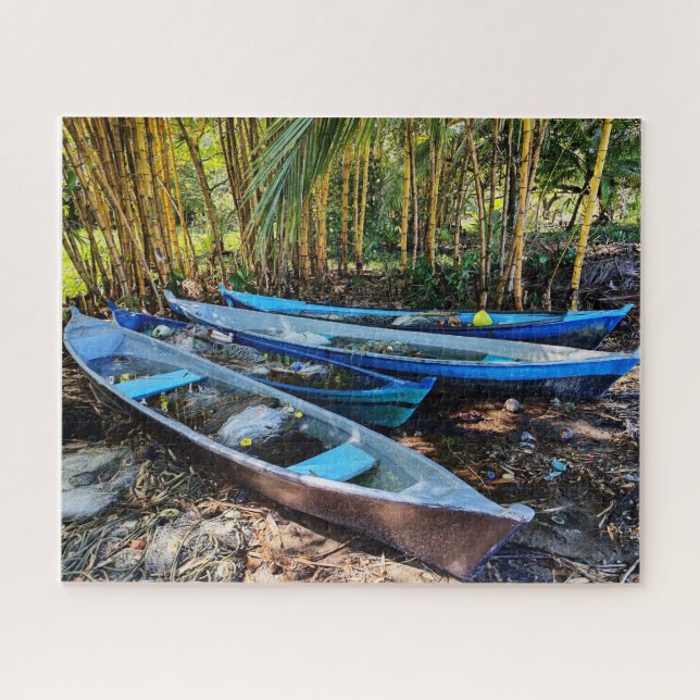 Waiting Boats, Amatique Bay Puzzle (Horizontal)